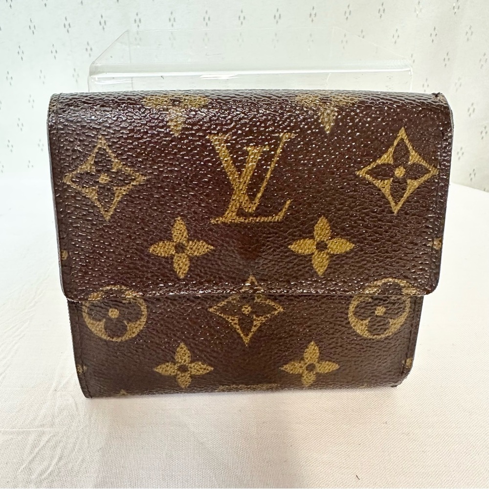 Authentic Louis Vuitton Dark Brown Monogram Wallet Bi-fold purse